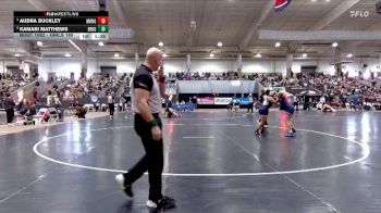 Girls 185 lbs Champ. Round 1 - Audra Buckley, Montgomery Central High School vs Kamari Matthews, East Ridge High School