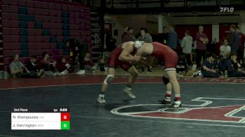 157 lbs 3rd Place - Nick Stampoulos, Lock Haven vs Jimmy Harrington, Harvard