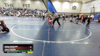 60 lbs 1st Place Match - Jayna Whitford, Team Pride Academy vs Emma Madsen, Bear River Wrestling Club