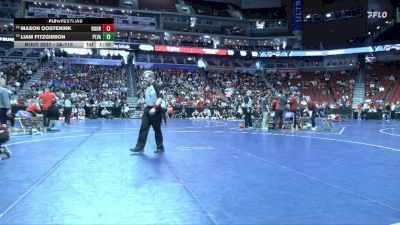 3A-113 lbs Cons. Round 2 - Mason Oostenink, Boone vs Liam Fitzgibbon, Pleasant Valley