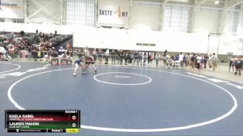 101-105 lbs Round 1 - Kaela Gabel, Webster Jr Titans Wrestling Club vs Lauren Mahon, Club Not Listed