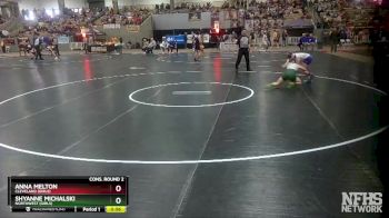 Girls 100 lbs Cons. Round 2 - Shyanne Michalski, Northwest (Girls) vs Anna Melton, Cleveland (Girls)