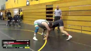 285 lbs Championship Bracket - Joey Scally, Highland (Medina) vs Corey Parker, NORDONIA, OH