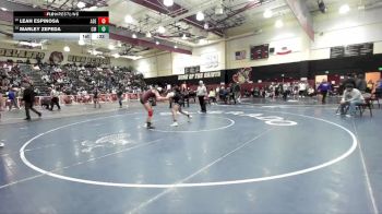 145 lbs Cons. Round 5 - Leah Espinosa, Adelanto vs Marley Zepeda, Costa Mesa