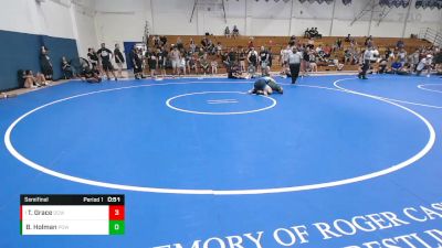 165 lbs Semifinal - Travis Grace, Daniel Cormier WA vs Bailey Holman, Poway