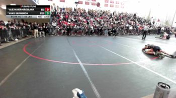 106 lbs Quarterfinal - Alexavier Orellana, Woburn vs Luke Bergeron, West Springfield