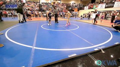 100 lbs Consi Of 8 #2 - Maverick Stewart, Warner Eagles Youth Wrestling vs Ty (Collett) Stewart, Checotah Matcats