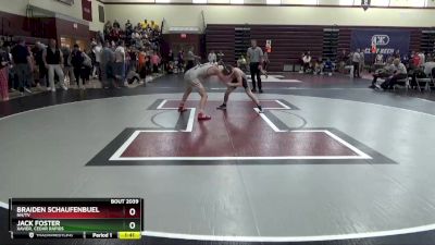 132 lbs Cons. Round 1 - Jack Foster, Xavier, Cedar Rapids vs Braiden Schaufenbuel, NH/TV