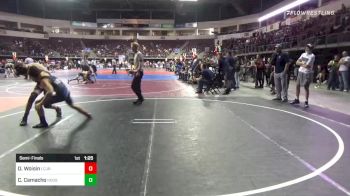 130 lbs Semifinal - Dominic Woisin, La Cueva JR Wrestling- WH-6 vs Cesar Camacho, House Of Centennial