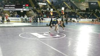 150 lbs 7th Place - Josiah Carney, Milford vs Max Manning, Mount Everett