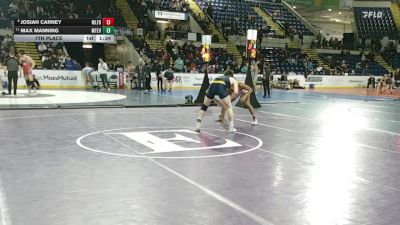 150 lbs 7th Place - Josiah Carney, Milford vs Max Manning, Mount Everett