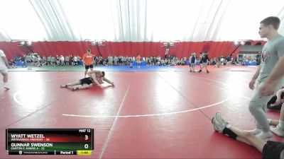 215 lbs Placement (16 Team) - Wyatt Wetzel, Weyauwega-Fremont vs Gunnar Swenson, Canton C-Hawks A