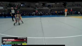 45 lbs Finals (8 Team) - Leo Strauss, Hutchinson vs Henry Pederson, NLS (New London/Spicer)