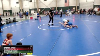 96 lbs Round 1 (8 Team) - Carter Johnson, Black Fox Wrestling Team 1 vs Gabriel Ayres, Kearney Matcats - Blue