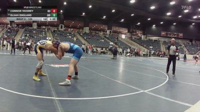 125 lbs Champ. Round 1 - Connor Vickrey, Briar Cliff (Iowa) vs Elijah England, Andrew College