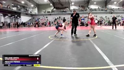 115 lbs Quarterfinal - Delanie Smith, Victory Wrestling vs Meghan Menke, Missouri
