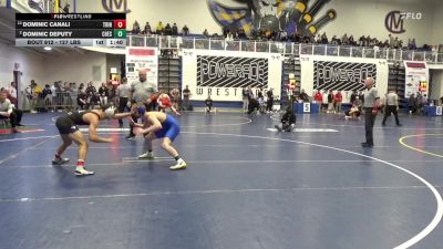 127 lbs Qtr-finals - Dominic Canali, Trinity vs Dominic Deputy, Chestnut Ridge