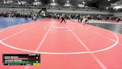 75 lbs Cons. Semi - Aidyn Bryant, Palmyra Youth Wrestling Club-AAA vs Jackson Browne, Ste. Genevieve Youth Wrestling Club-AAA