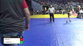 54 lbs Semifinal - Aidyn Bryant, Purler Wrestling Academy vs Mason Pederson, Mountain Home Flyers