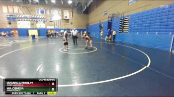 190lbs Champ. Round 3 - Mia Cienega, Everett (Girls) vs Izzabella Fredley, Moses Lake (Girls)