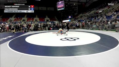 120 lbs Champ. Rd Of 128 - Beckett Rehorst, SD vs Cale Browning, OK