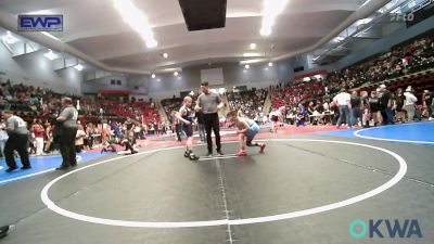 100 lbs Round Of 16 - Eli Moore, Collinsville Cardinal Youth Wrestling vs Zayne Chappell, Tulsa Blue T Panthers
