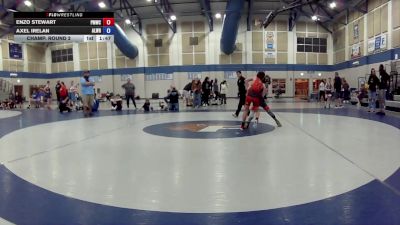 12U Boys GR - 78-82 Champ. Round 2 - Enzo Stewart, Perry Meridian Wrestling Club vs Axel Irelan, Alphas Wrestling