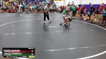 50 lbs Quarterfinal - Colton Clemmons, Reverence Wrestling Club vs Presley Pemberton, LWC: Raiders