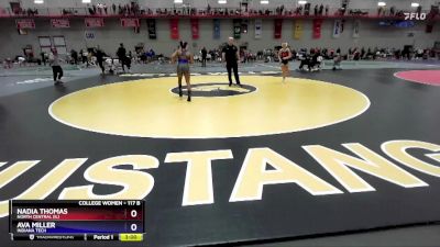 117 B Semifinal - Nadia Thomas, North Central (IL) vs Ava Miller, Indiana Tech