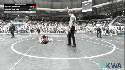 64 lbs Consi Of 8 #1 - Zayley Martinez, Tuttle Wrestling vs Samuel Timothy, Husky WC