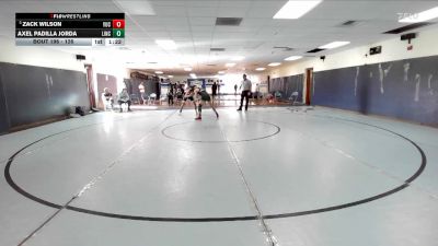 126 lbs Champ. Round 2 - Zack Wilson, Yucaipa vs Axel Padilla Jorda, Lincoln