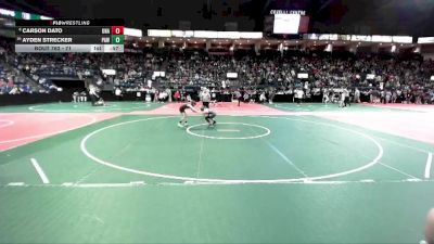 71 lbs Cons. Round 1 - Ayden Strecker, PAW3 vs Carson Dato, Unattached