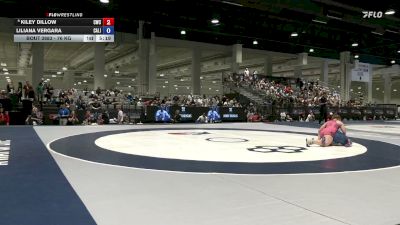 76 kg 7th Place Match - Kiley Dillow, Chanute Wrestling Club vs Liliana Vergara, California