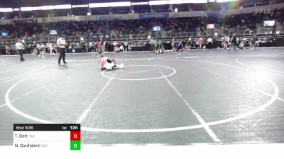 122 lbs Quarterfinal - Tyler Bolt, Trailhands vs Noah Confident, Crusader Wrestling Club