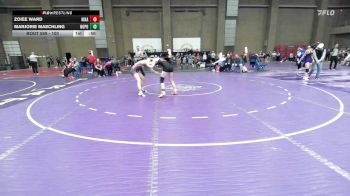 100 lbs Cons. Round 3 - Marjorie Maechling, North Point vs Zoiee Ward, Nixa