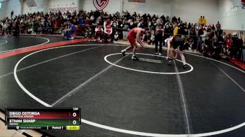 120 lbs Champ. Round 1 - Ethan Sharp, Uintah vs Diego Ostorga, Glenwood Springs