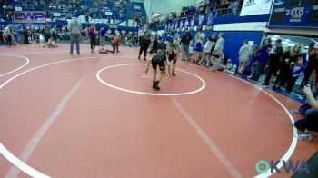 67 lbs Quarterfinal - Tynleigh Trout, Tecumseh Youth Wrestling vs Ava Davis, Kingfisher YellowJackets