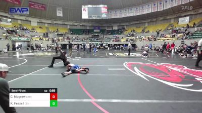 52 lbs Semifinal - Christopher Mcgrew, Greenwood Wrestling Academy vs Kaysen Feazell, Conway Wrestling Club