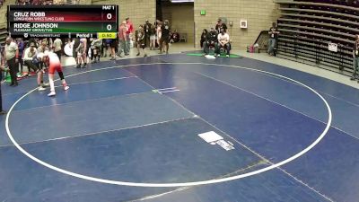 120 lbs Semifinal - Cruz Robb, Longhorn Wrestling Club vs Ridge Johnson, Pleasant Grove/TUG