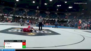 120 lbs Champ. Round 2 - Robert James Zavala, Lane Tech vs Blake Mink, Edwardsville