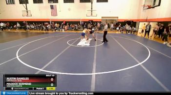 120 lbs Champ. Round 2 - Austin Dangles, Chicago (ST. RITA) vs Maddox Kermend, Wheaton (NORTH)