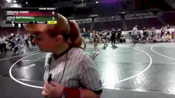 W-112 lbs Round 1 (16 Team) - Lexus Bertagnolli, Utah vs Adriana Gomez, Arizona