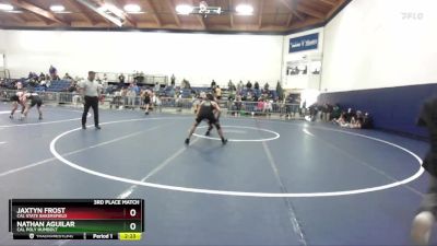 141 lbs 3rd Place Match - Jaxtyn Frost, Cal State Bakersfield vs Nathan Aguilar, Cal Poly Humbolt