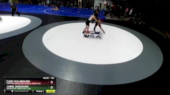 150 lbs Cons. Round 4 - Chris Anguiano, Dominator Wrestling Club vs Cash Aulabaugh, Corning Union High School Wrestling