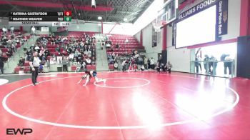 105 lbs Semifinal - Katrina Gustafson, TUTTLE vs Heather Weaver, PONCA CITY