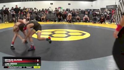85 lbs Round 1 (6 Team) - Brynlee Gilmore, Team 922 vs Luke Briggs, PNW Gold