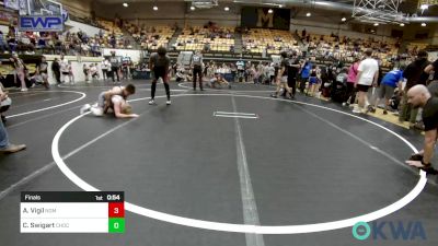 90 lbs Final - Abel Vigil, Team Nomad vs Crew Swigart, Choctaw Ironman Youth Wrestling