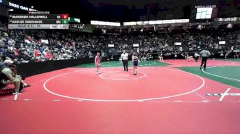 98 lbs Cons. Round 2 - Kaylee Oberhaus, RDR3 vs Makenzie Hallowell, RIKA