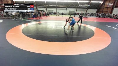 160B lbs Rr Rnd 2 - Matthew Mccann, Edge Wrestling Club vs Colton Wheet, Little Falls