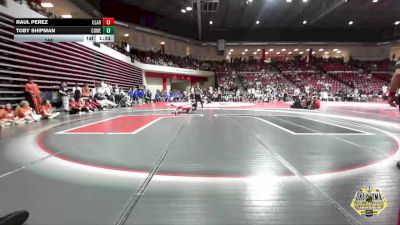 144 lbs Semifinals (8 Team) - Toby Shipman, COWETA vs Raul Perez, CLAREMORE